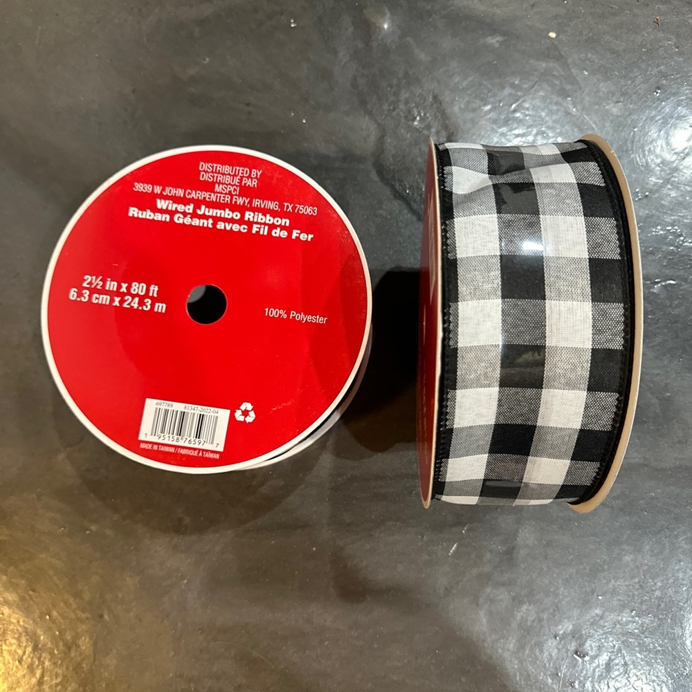 Wired jumbo ribbon